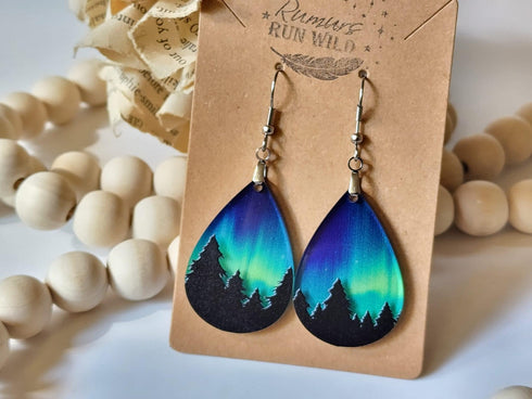 Scratch and Dent: 3181 - Northern Lights - Double Sided Print on Clear